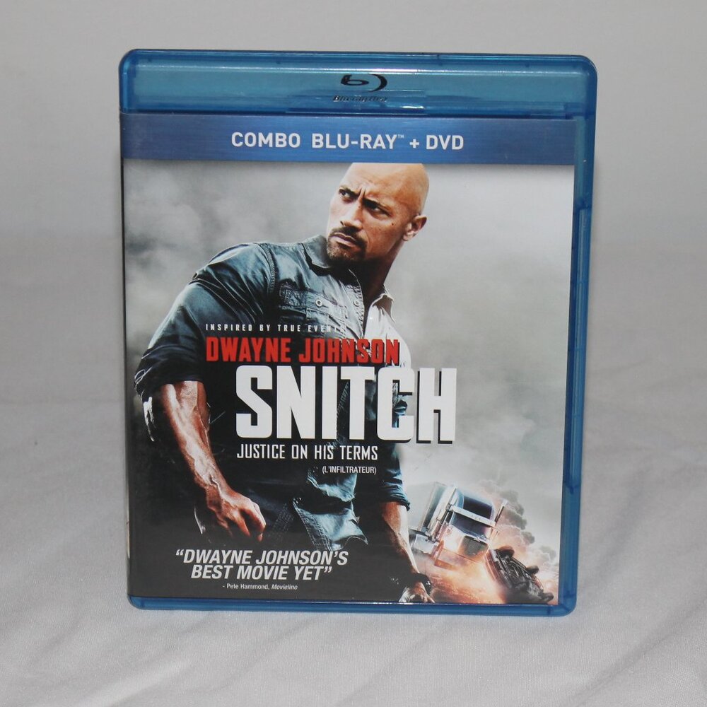 Blue Ray Movie Snitch with Dwayne Johnson